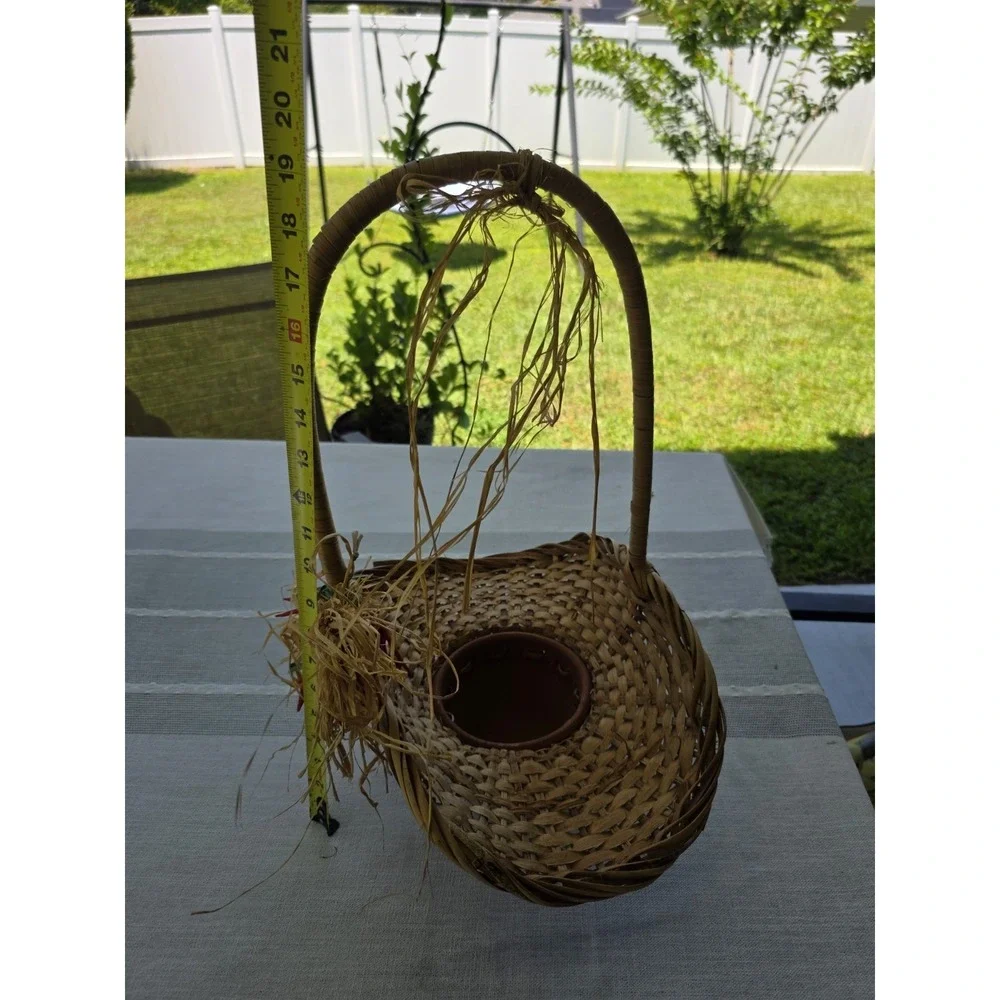 Handmade woven basket